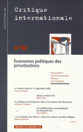 Critique internationale 32, juillet-septembre 2006