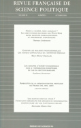 Revue française de science politique 53 - 5, octobre 2003