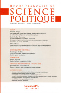 Revue française de science politique 65-5-6, octobre-décembre 2015