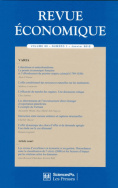 Revue économique 63-1, janvier 2012
