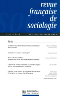 Revue française de sociologie 54-3, juillet-septembre 2013