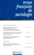 Revue française de sociologie 57-2, avril-juin 2016