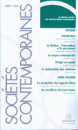 Sociétés contemporaines n° 66 2007