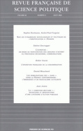 Revue française de science politique 52 - 4, août 2002