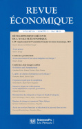 Revue économique 64-3, mai 2013