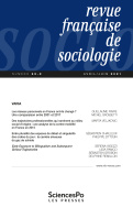 Revue française de sociologie 62-2, juin 2021