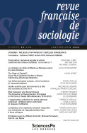 Revue française de sociologie 64-1/2, janvier-juin 2023