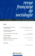 Revue française de sociologie 55-4, octobre-décembre 2014