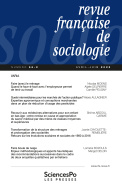 Revue française de sociologie 66-2, avril-juin 2025