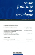 Revue française de sociologie 58-1, janvier-mars 2017