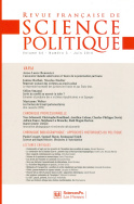 Revue française de science politique 64-3, juin 2014