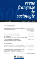 Revue française de sociologie 57-1, janvier-mars 2016