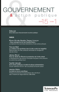 Gouvernement & action publique 15-1, janvier-mars 2026