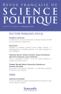 Revue française de sciences politique 75-3, juillet-septembre 2025
