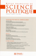 Revue française de science politique 60-2, avril 2010