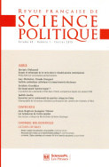 Revue française de science politique 65-1, 2015