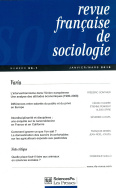 Revue française de sociologie 56-1, janvier-mars 2015