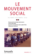 Le Mouvement social 273, octobre-décembre 2020