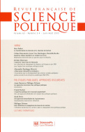 Revue française de science politique 63-3/4, juin-aout 2013