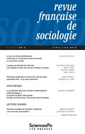 Revue française de sociologie 59-2, avril-juin 2018