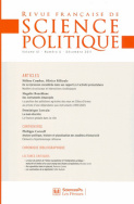 revue française de science politique 61-6, décembre 2011