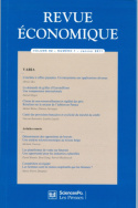 Revue économique 62-1, janvier 2011