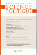 Revue française de science politique 61-1, février 2011