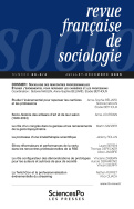 Revue française de sociologie 66 3/4, juillet-décembre 2026
