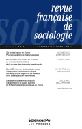 Revue française de sociologie 59-4, octobre-décembre 2018