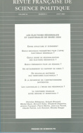 Revue française de science politique 54 - 4, août 2004