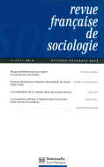 Revue française de sociologie 56-4, octobre-décembre 2015