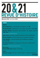 20&21. revue d'histoire 154, avril-juin 2022