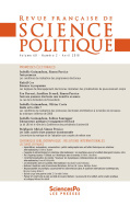 Revue française de science politique 68-2, avril 2018
