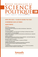 Revue française de science politique 71-5-6, octobre-décembre 2021
