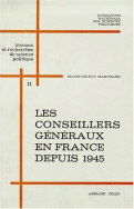 Les conseillers généraux en France depuis 1945