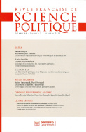 Revue française de science politique 64-5, 2014
