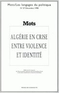 Revue MOTS / Les langages du politique n°57, décembre 1998