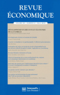 Revue économique 63-2, mars 2012